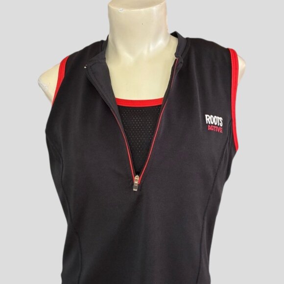 Roots Active Navy Athletic Vest 1/4 Zip - Picture 2 of 12